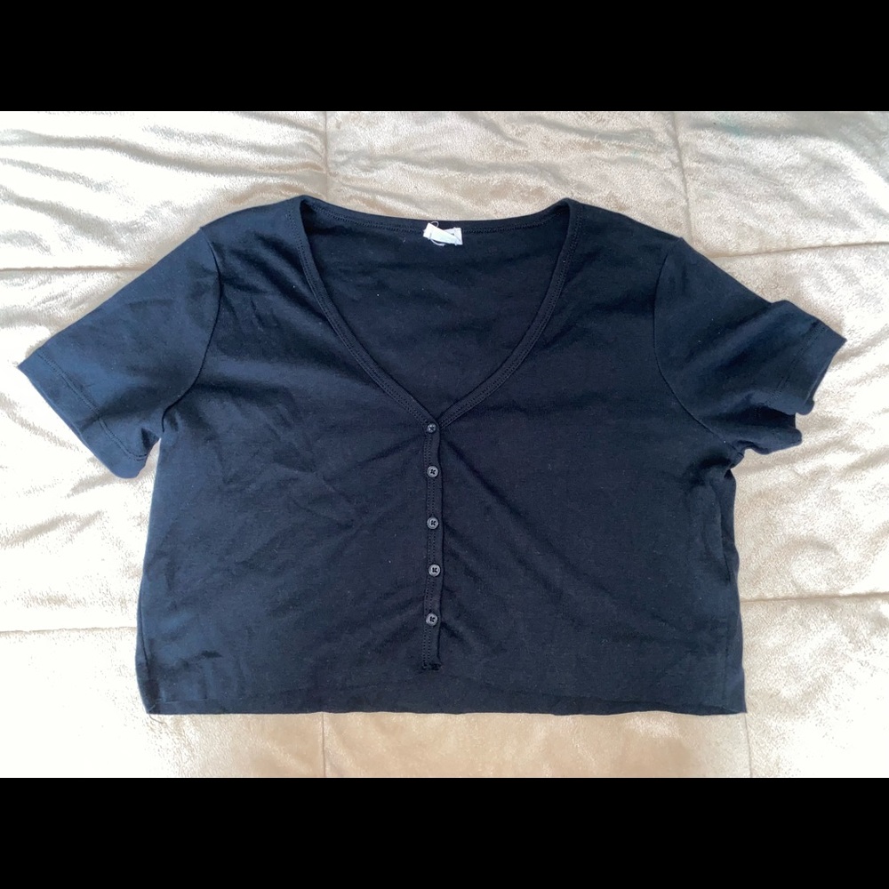 Cotton On Button Down Crop Top
